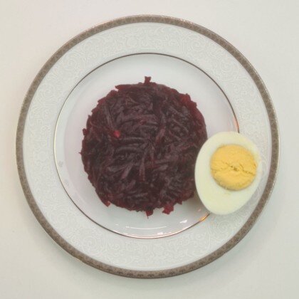Свёкла с яйцом
