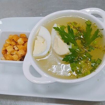 Бульон с курицей