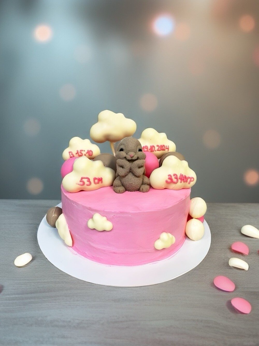 Торт детский с зайчиком