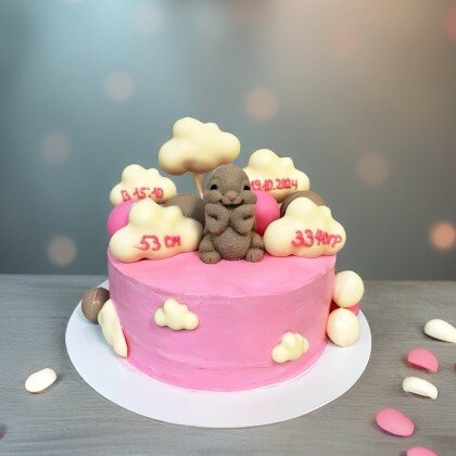 Торт детский с зайчиком