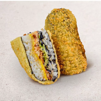 Онигири темпура с угрем