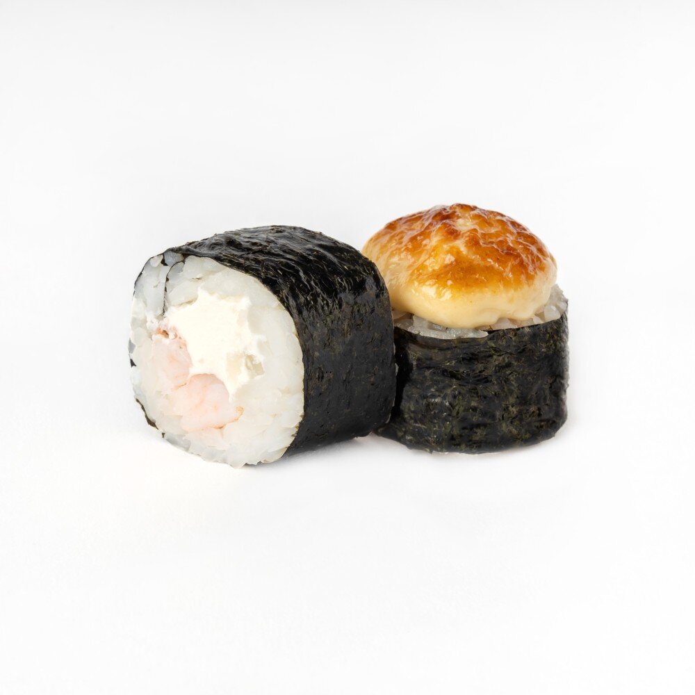 Запеченный чиз с креветкой