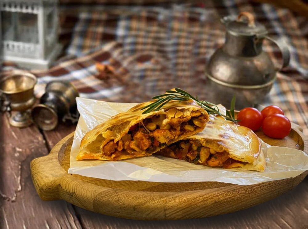 Кесадилья с курицей и кукурузой