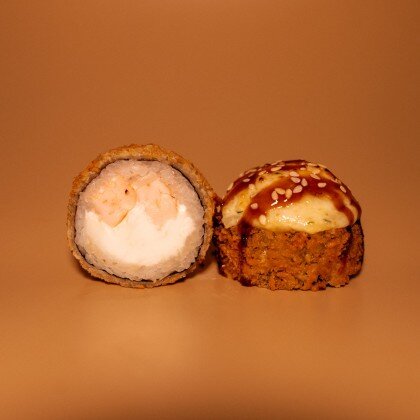 Запеченная темпура креветка