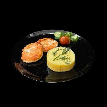 Куриные котлетки с картофельным пюре