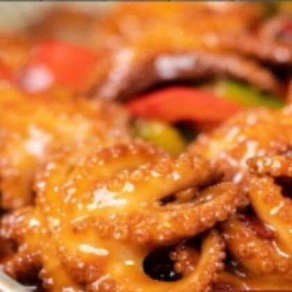 108. Жареный осьминог в соусе