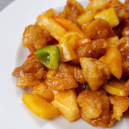 50. Мясо с ананасами