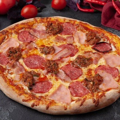 ПИЦЦА МНОГО МЯСА