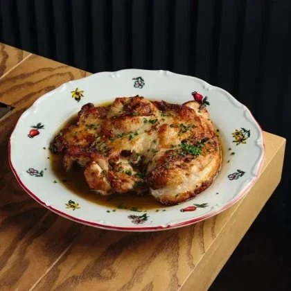 Цыпленок с трюфельным соусом