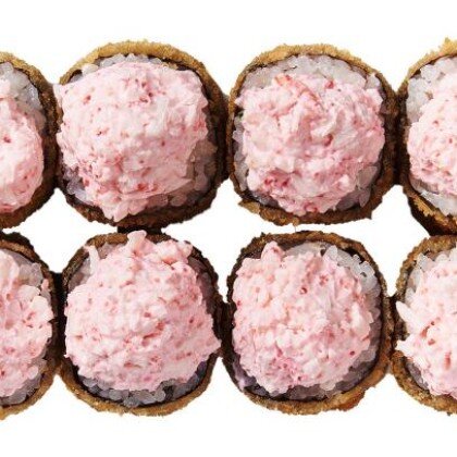 Ролл с крабом и соусом Лава темпура