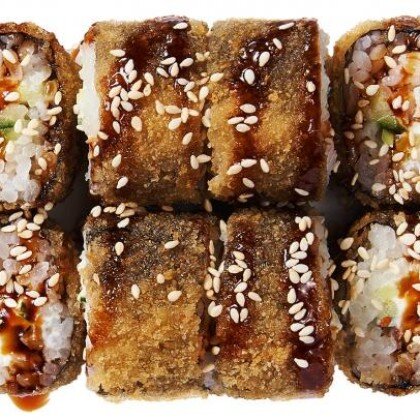 Ролл с угрем темпура