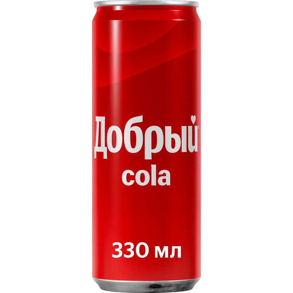 Газированный напиток Cola сильногазированный ж/б