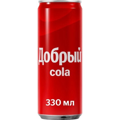 Газированный напиток Cola сильногазированный ж/б
