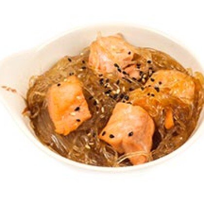 Стеклянная лапша с лососем