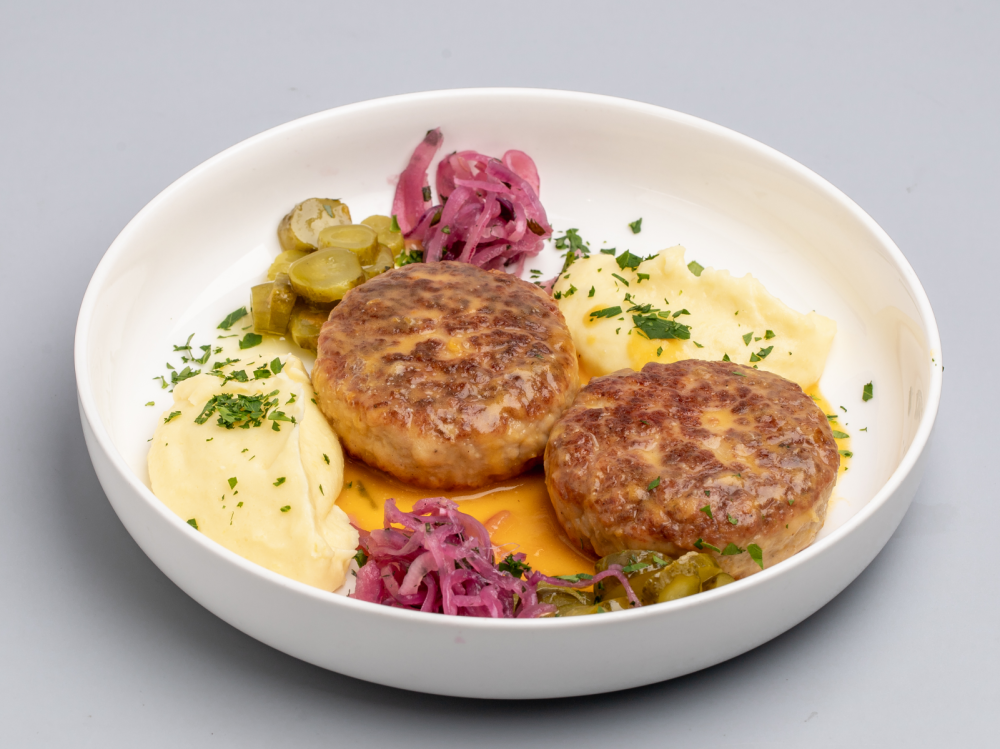 Куриные котлеты с пюре