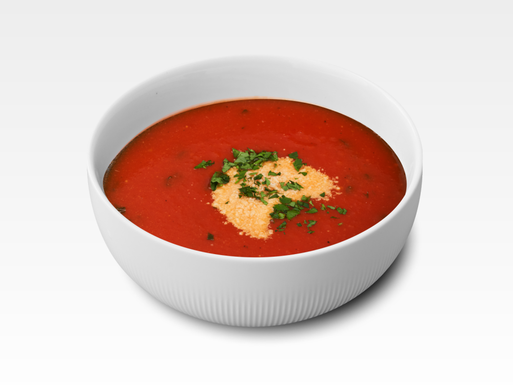 Томатный суп с пармезаном