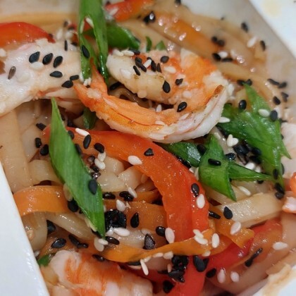 Удон с креветкой