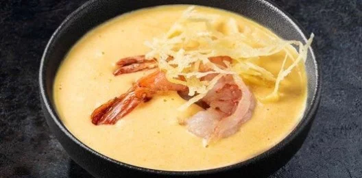 Сырный суп с креветкой