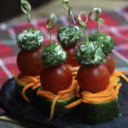 Канапе овощной с сыром 20 шт