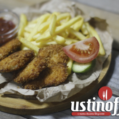 Наггетсы с картофелем фри