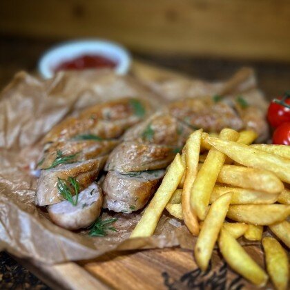 чиполата с картофелем фри