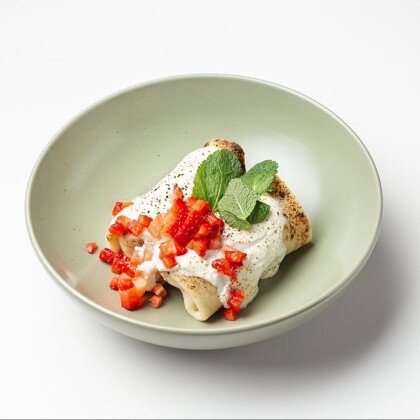 Блины с творогом, запеченные в печи