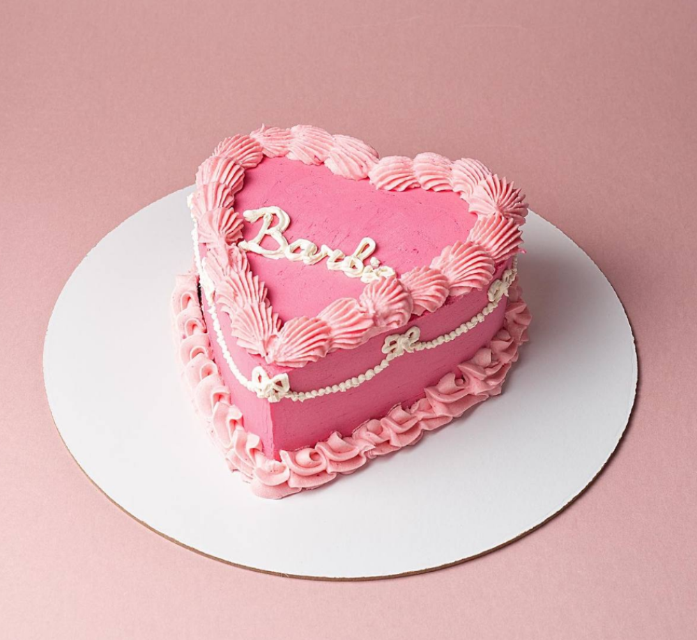 Торт «Барби» сердце