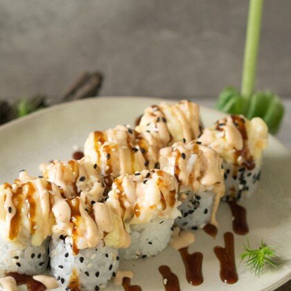 Ролл «Эби Ясе» запеченный