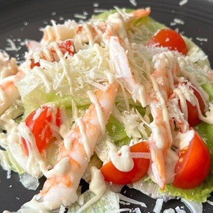 Салат «Цезарь» с креветкой