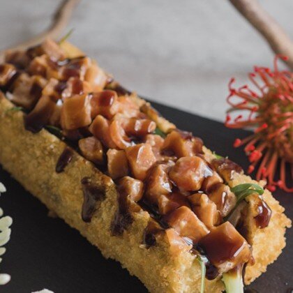 Оши-дог с лососем