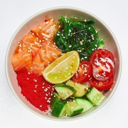 Поке с лососем