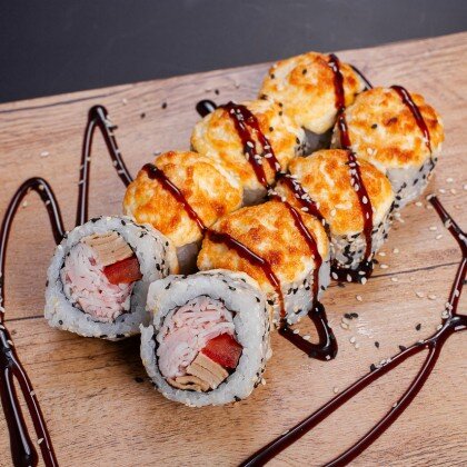 Яки микс с ветчиной