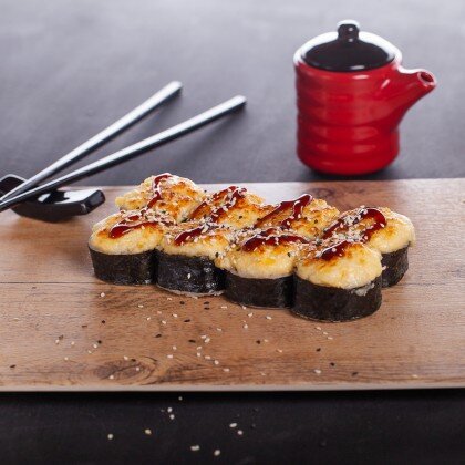 Запеченные с лососем