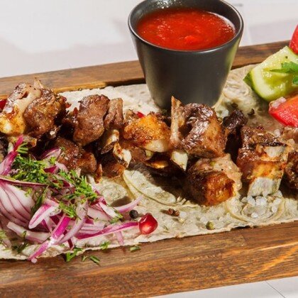 Шашлык "Бараньи семечки"