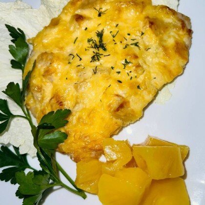 Куриная грудка под ананасом