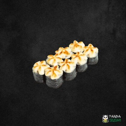 Запеченные мини роллы с кальмаром