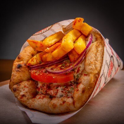 Сувлаки со свининой в пите