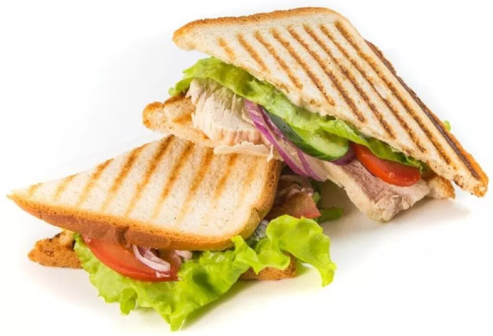 Сэндвич Клаб с курой (2 сэндвича в порции)