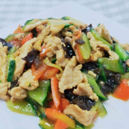 32.Свинина с древесными грибами 溜肉片