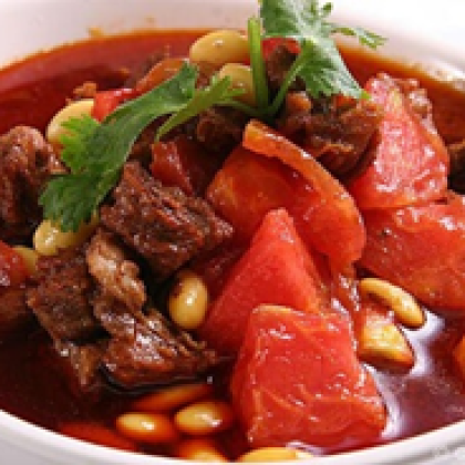 130.Суп с говядиной и помидорами 牛肉炖柿子