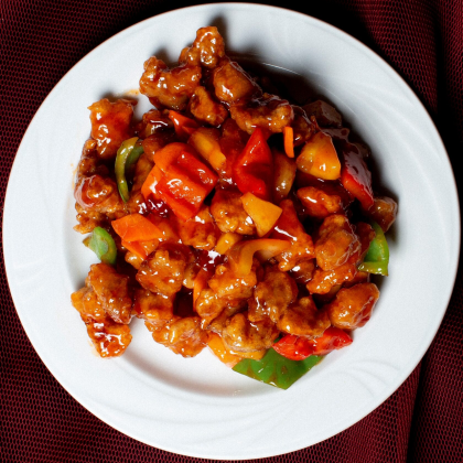 30.Мясо с ананасом 菠萝咕咾肉