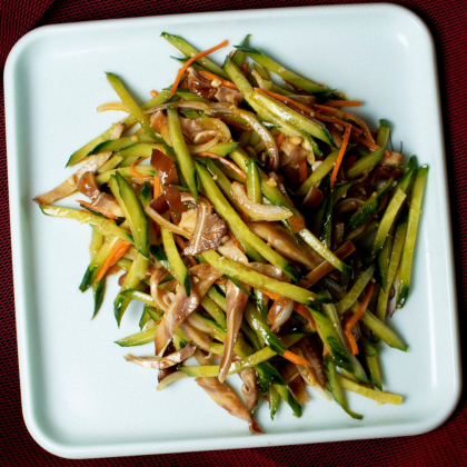 8.Салат Уши с огурцом 猪耳瓜丝