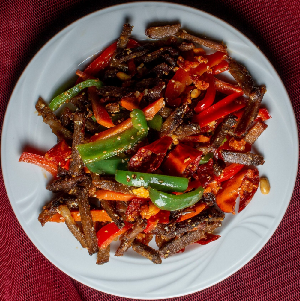 34.Говядина сухая 香辣牛肉条