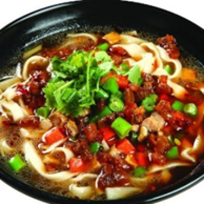 123.Суп с лапшой и свининой 臊子面