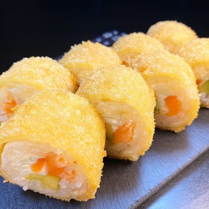 Сяке темпура + фирменный соус "Кайсен"