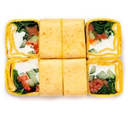 Тортилья с копченым лососем