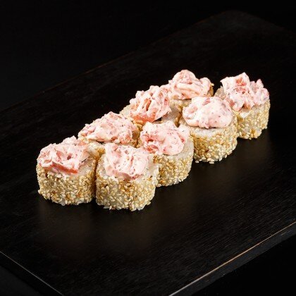 Лава с жаренным лососем