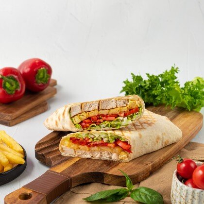 Шаурма фирменная с фри