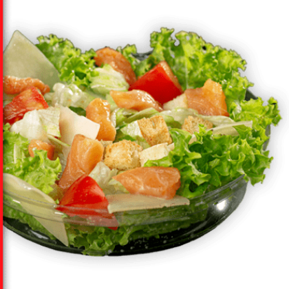 Цезарь с красной рыбой