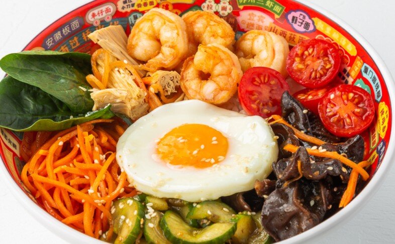 Пибимпаб с креветками